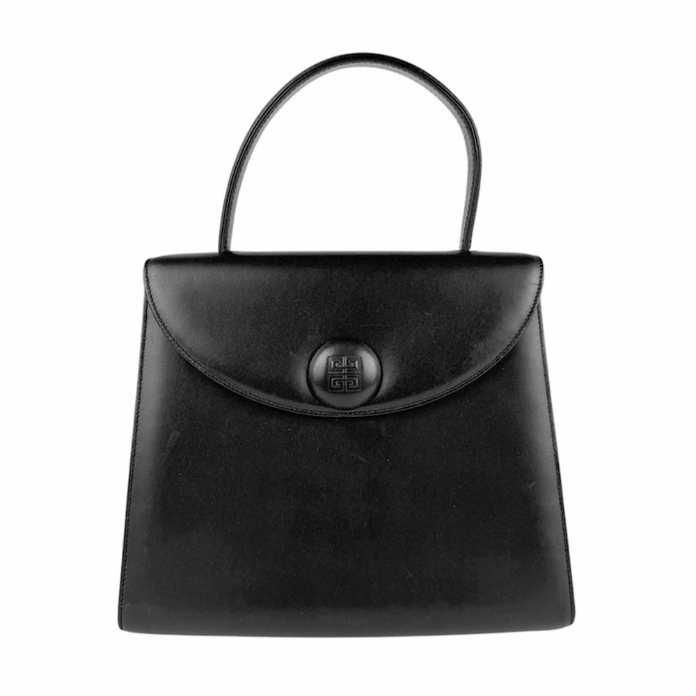 Givenchy top handle handbag black leather